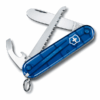 Kindertaschenmesser My first Victorinox blau transparent mit Säge