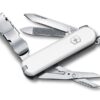 Kleines Taschenmesser Nailclip weiss offen