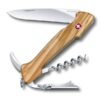 Großes Taschenmesser Winemaster Olivenholz braun