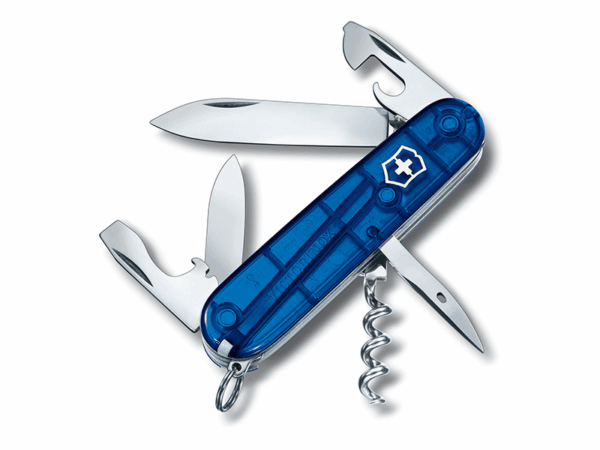 mittleres Taschenmesser Spartan blau transparent