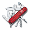 Mittleres Taschenmesser Climber rot transparent