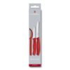 Gemüsemesser-Set Swiss Classic 3-teilig mit rotem Griff in Geschenkverpackung