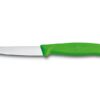 Gemüsemesser Swiss Classic 8cm mit Spitzklinge und grünem Griff
