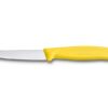 Gemüsemesser Swiss Classic 8cm mit Spitzklinge und gelbem Griff