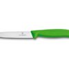 Gemüsemesser Swiss Classic 8cm mit Spitzklinge und grünem Griff