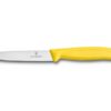 Gemüsemesser Swiss Classic 8cm mit Spitzklinge und gelbem Griff