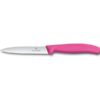 Gemüsemesser Swiss Classic 8cm mit Wellenschliff, Spitzklinge und pinkem Griff