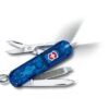 Mittleres Taschenmesser Signature Lite blau transparent
