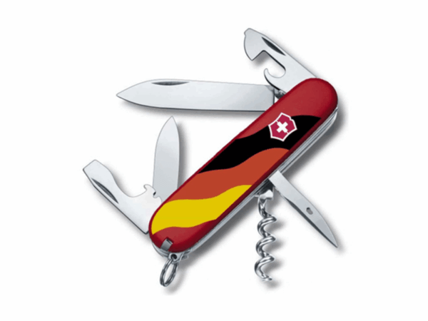 Mittleres Taschenmesser Spartan Germany rot schwarz gelb
