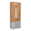 Leder-Etui für kleine Taschenmesser beige Geschenkverpackung