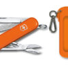 Kleines Taschenmesser Classic SD Mango Tango mit Silikonhülle orange