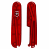 Ersatzteil Ersatzschale Plus für Taschenmesser 91 mm mit Kugelschreiber rot transparent