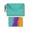 Swiss Card Sydney Style Türkis Lila Orange Bunt mit Etui Tasche