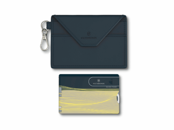 Swiss Card New York Style Schwarz Gelb mit Etui Tasche