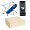 Mittleres Taschenmesser Set mit Etui BlauTransparent Valentinstag Box Geschenkset
