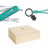 Kleines Taschenmesser Classic SD Colors Transparent Tropical Surf Weihnachtsbox mit Schlüsselring
