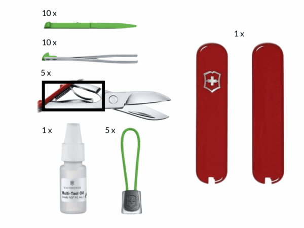Ersatzteilset klein für Classic Taschenmesser grün