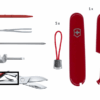Ersatzteilset groß für Mittlere Taschenmesser rot