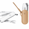 Kleines Taschenmesser Set Special Bundle mit Lederetui Falling Snow Wet Sand