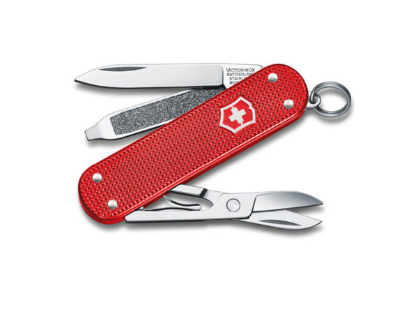 Kleines Taschenmesser Classic SD Alox Sweet Berry rot