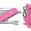 Kleines Taschenmesser Classic SD Cherry Blossom mit Silikonhülle pink
