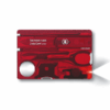 SwissCard Lite rot transparent mit Licht