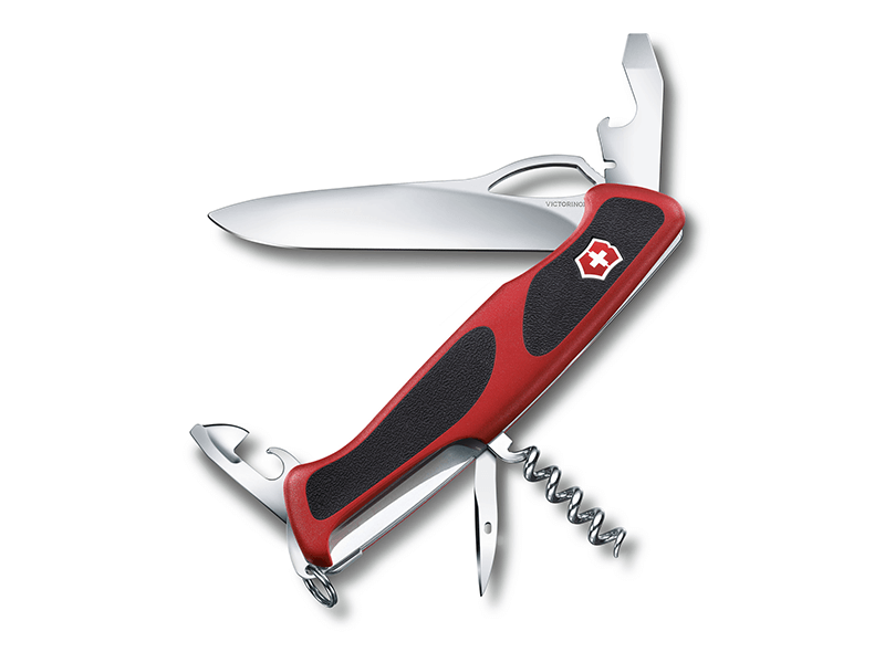Großes Taschenmesser Rangergrip 61 rot/schwarz