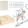 Mittleres Taschenmesser Live to Explore Parois Style mit Ersatzteile Zahnstocher Pinzette Kugelschreiber in Muttertagsb Geschenkbox
