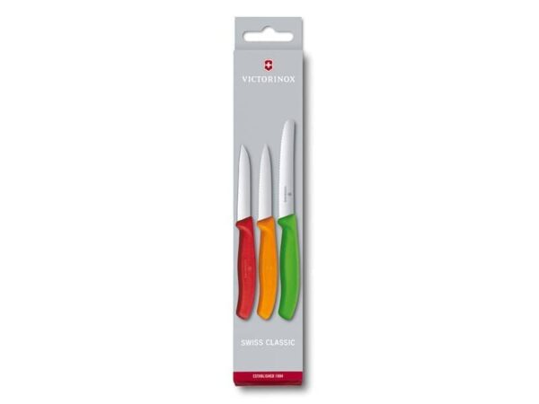 Swiss Classic Gemüsemesser Set 3-teilig bunt in Geschenkverpackung