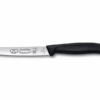 Swiss Classic Bayerisches Brotzeitmesser Wellenschliff Gemüsemesser schwarz