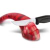 Messerschärfer für Küchenmesser rot transparent