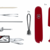 Ersatzteile Set mittlere Taschenmesser weiß grau
