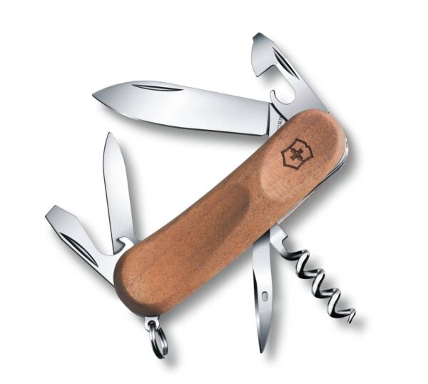 Mittleres Taschemesser Evowood 10 Holz braun