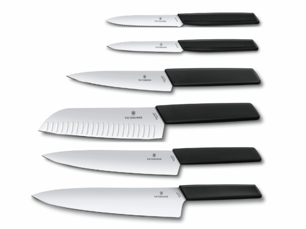 Swiss Modern Küchenmesser Set 6-teiligschwarz