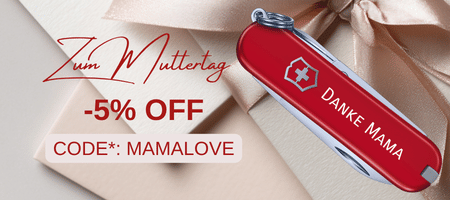 Spare -5% auf deinen Muttertagseinkauf mit Code: Mamalove, kleines Classic Taschenmesser mit Gravur Danke Mama