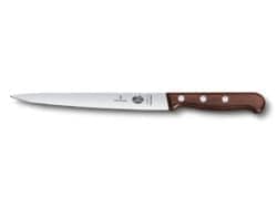 Fisch-Filetiermesser Wood 18 cm mit super-flexibler Klinge und braunem Holzgriff