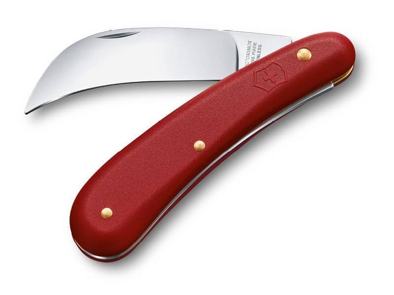 Gartenmesser Hippe Klinge groß Rot
